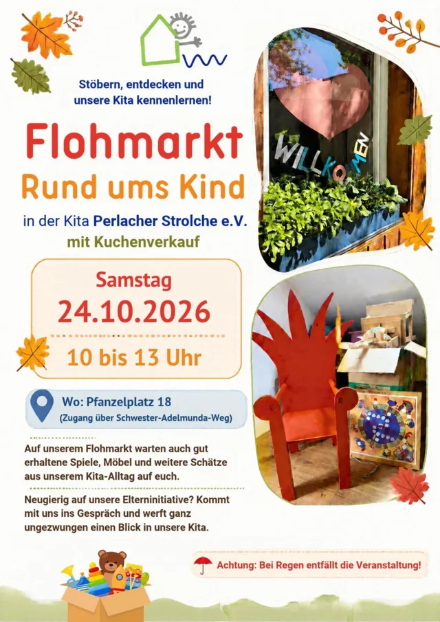 Flyer zum Flohmarkt rund ums Kind am 24. Oktober 2026